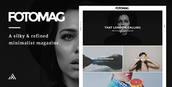 Fotomag v2.0.8 - 柔滑的极简主义博客杂志 WordPress 主题插图