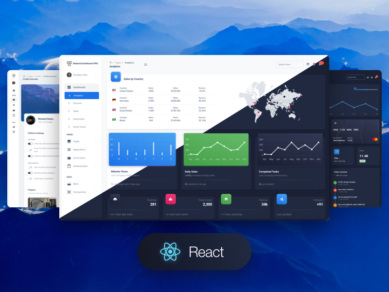 Material Dashboard 2 PRO React v2.1.0插图