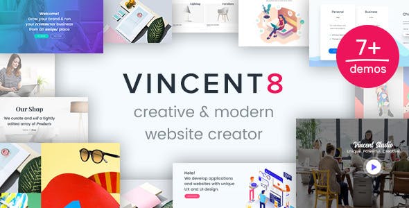 Vincent Eight v1.20 - WordPress 响应式多用途主题插图