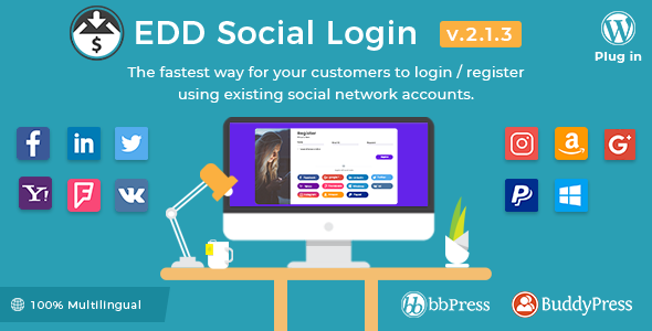 Easy Digital Downloads Social Login v2.5.6