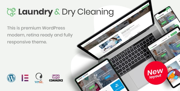 Laundry v3.7 - 干洗服务 WordPress 主题