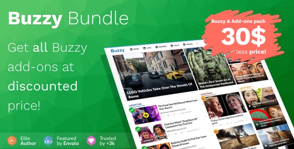 Buzzy Bundle v4.9.0 - Viral Media Script