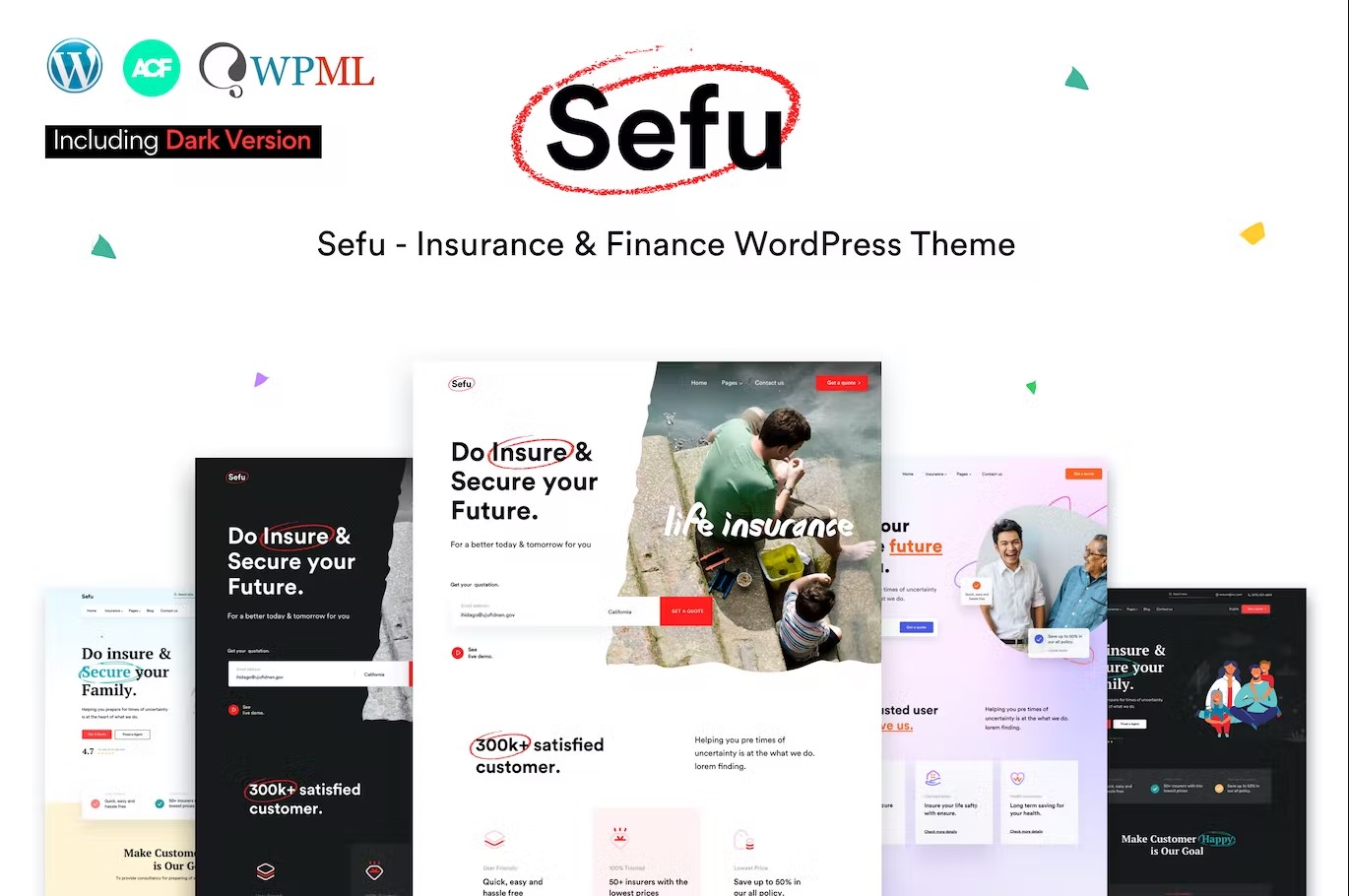 Sefu v1.0 - WordPress 保险与金融主题