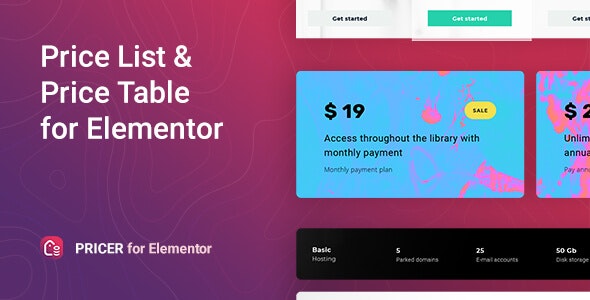 Pricer v1.0.6 - Price List for Elementor