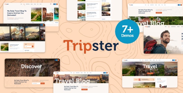 Tripster v1.0.7 - 旅行和生活方式 WordPress 博客插图