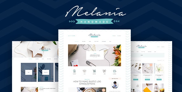 Melania v2.5 - 手工博客和商店 WordPress 主题插图