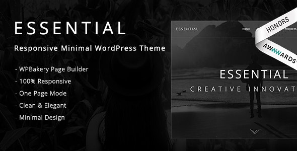 Essential v3.0 - 响应式最小 WordPress 主题插图