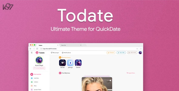 Todate v1.6.1 - 终极 QuickDate 主题插图