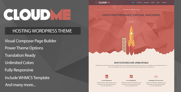 Cloudme Host v1.1.6 - WordPress Hosting Theme插图