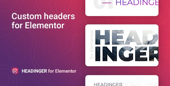 Headinger v1.1.2 - Elementor  的可自定义 标题插图