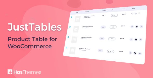 JustTables Pro v1.4.5（已汉化） - WooCommerce Product Table插图