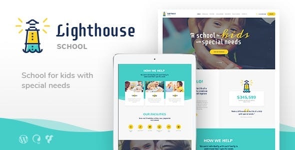 Lighthouse v1.2.5 - WordPress 残疾儿童学校主题插图