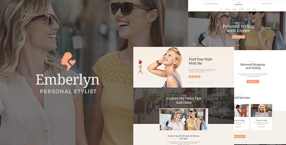 Emberlyn v1.1.5 - WordPress 个人造型师主题插图