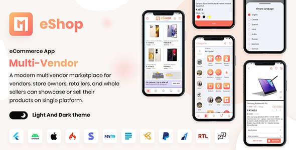 eShop v2.9.3 - Multi Vendor eCommerce App & eCommerce Vendor Marketplace Flutter App插图