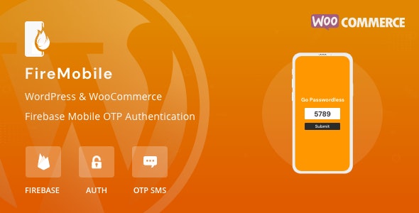 FireMobile v1.0.8 - WordPress 和 WooCommerce Firebase 移动 OTP 身份验证插图