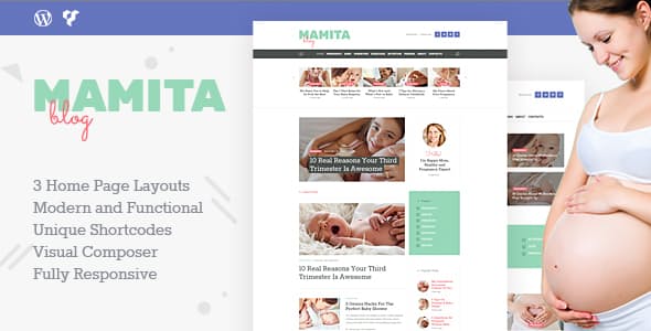 Mamita v1.0.8 - Pregnancy & Maternity Blog WordPress Theme插图