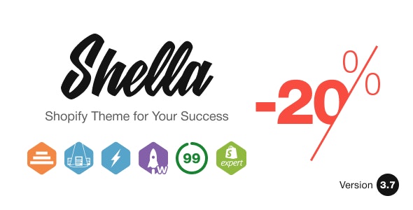 Shella v6.4.0 - 多用途 Shopify 主题，使用横幅生成器插图
