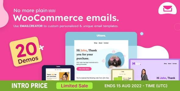 Email Creator v1.1.1 - WooCommerce Email Template Customizer插图