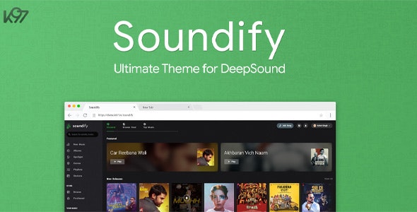 Soundify v1.5.2 - Ultimates DeepSound 主题插图