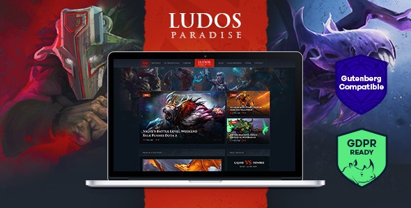 Ludos Paradise v2.0.7 - 游戏博客和部落 WordPress 主题