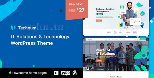 Technum v1.0.4 - IT 解决方案和技术 WordPress 主题