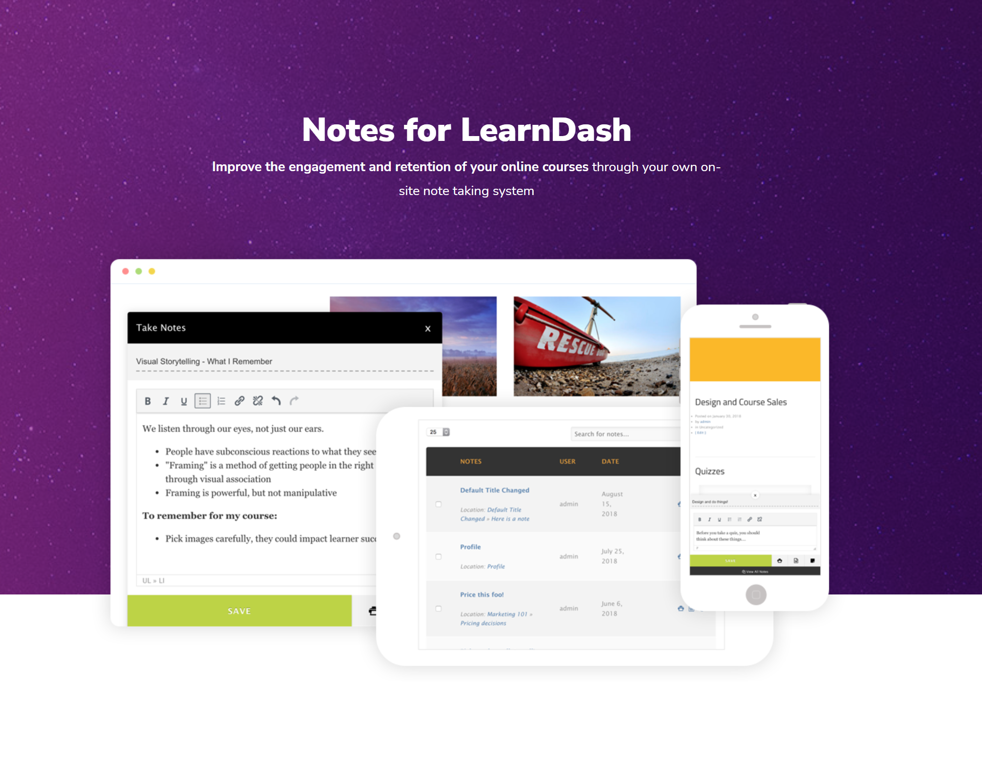 Notes for LearnDash Snap Orbital v1.6.15a