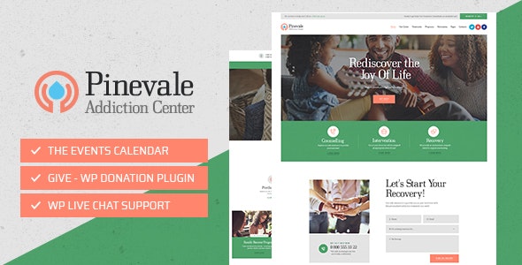 Pinevale v1.0.7- WordPress 康复中心主题