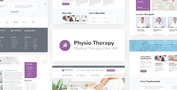 Physio v3.1.1 - 物理治疗和医疗诊所 WP 主题