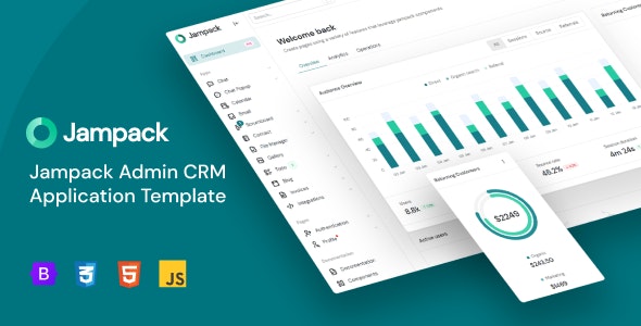 Jampack Admin CRM Application Template v1.0