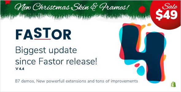Fastor v5.2.2 - 多用途 Shopify 部分主题插图