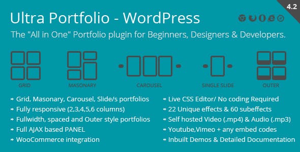 Ultra Portfolio v6.6 - WordPress 插件插图