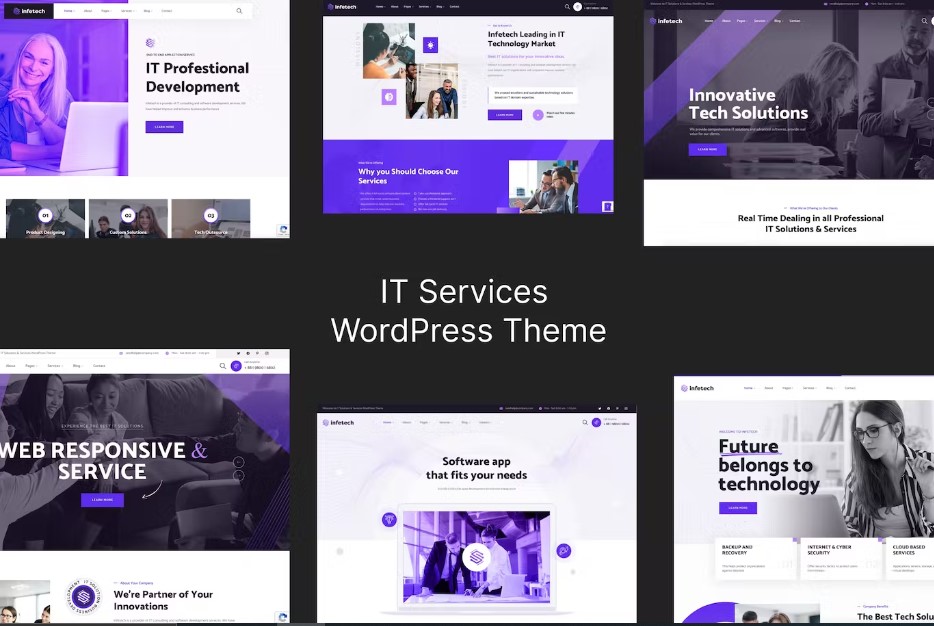 Infetech v1.0.8 - IT Services WordPress Theme插图