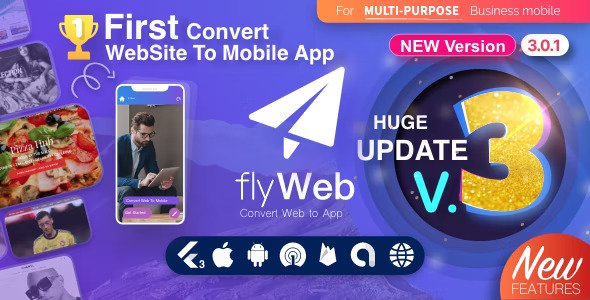 FlyWeb for Web to App Convertor Flutter + Admin Panel v3.0.6插图