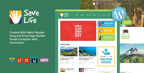 Save Life v1.2.6 - 非营利、慈善和捐赠 WordPress 主题