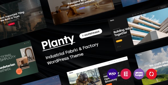 Planty v1.17 - WordPress 工业面料和工厂主题