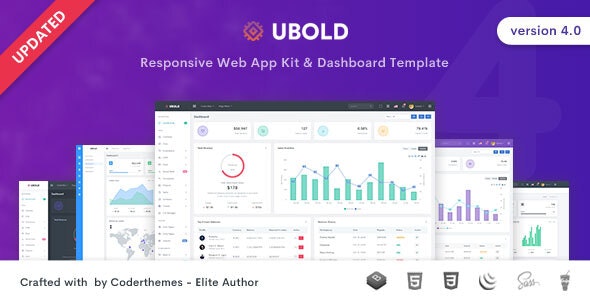 Ubold v6.1.0 - 管理和仪表板模板