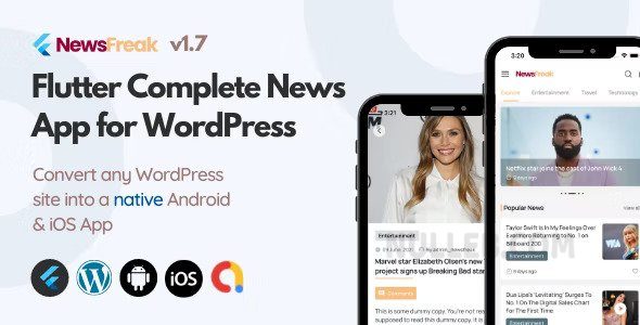 Newsfreak v2.2 – 适用于 WordPress 的 Flutter 新闻应用