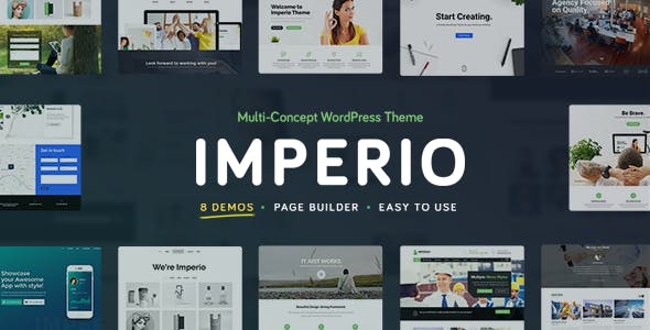 Imperio v2.2 - WordPress商业、电子商务、投资组合和摄影主题