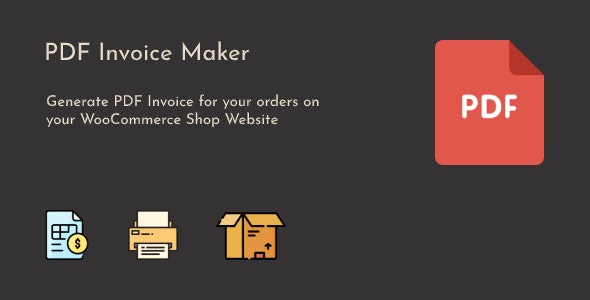 WooCommerce PDF Invoice Maker v1.0.9插图