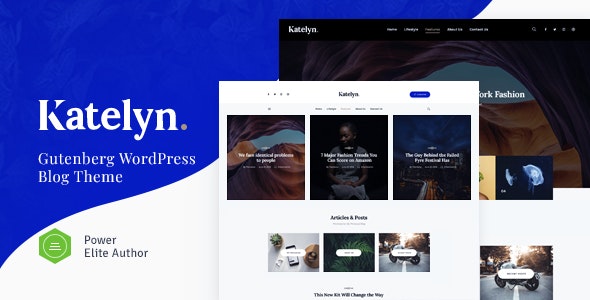 Katelyn v1.0.9 - Creative Gutenberg Blog WordPress Theme插图