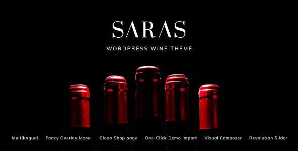 Saras v1.8 - Wine WordPress Theme插图