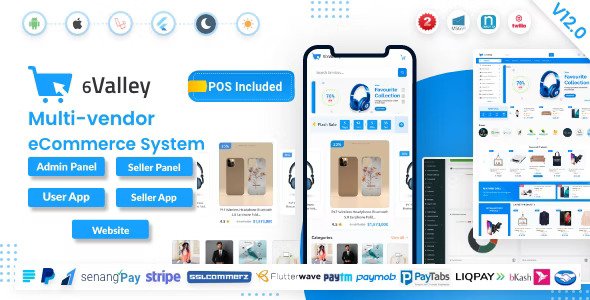 6valley Multi-Vendor E-commerce v14.7（已汉化） – 完整的电子商务移动应用程序、Web、卖家和管理面板插图