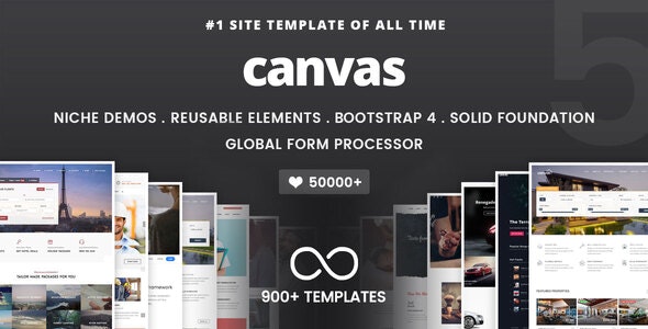 Canvas - 多功能 HTML5 模板