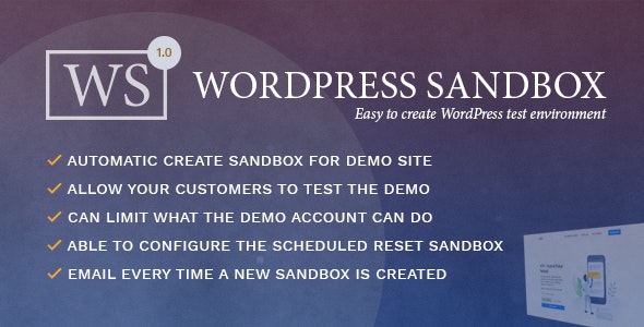 WordPress Sandbox v1.0.3 - 轻松创建测试环境