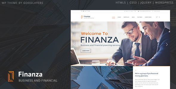 Finanza v1.3.4 - 商业和金融 WordPress