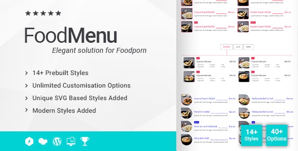 Ultimate Food Menu Addon for WPBakery Page Builder v1.1.0