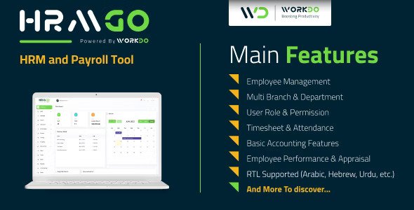 HRMGo v6.6 – 人力资源管理和薪资工具