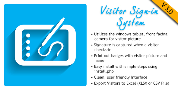 Visitor Signin System v1.0.3