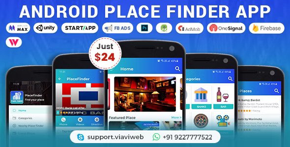 Android Place Finder (Near Me,Tourist Guide,City Guide,Explore Location, Admob with GDPR) v1.9