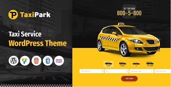 TaxiPark v1.6.5 – WordPress出租车服务公司主题插图